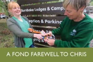 Zoe Pattison And Chris Wyburgh Burnbake Forest Lodges Hand Over