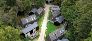 Burnbake Forest Lodges aerial view